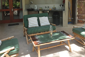 Outdoor kitchen and veranda